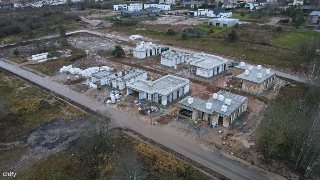 Moluvėnų g. 2, 4, 6, 8, 26, 28, 30, 32, Rykantų g. 7, 9 (Moluvėnų g. 2, 4, 6, 8, 26, 28, 30, 32, Rykantų g. 1, 3, 7, 9) - Private house community - construction photos