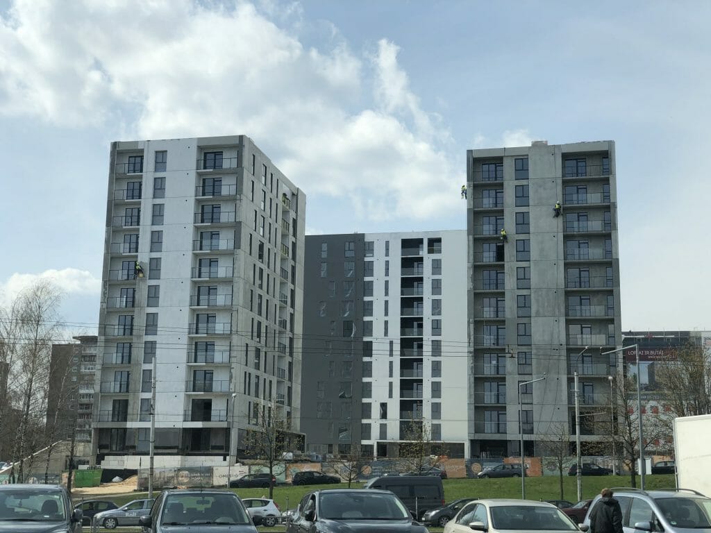 Viršuliškių stogai (Viršuliškių g. 38) - Multi apartment - construction photos