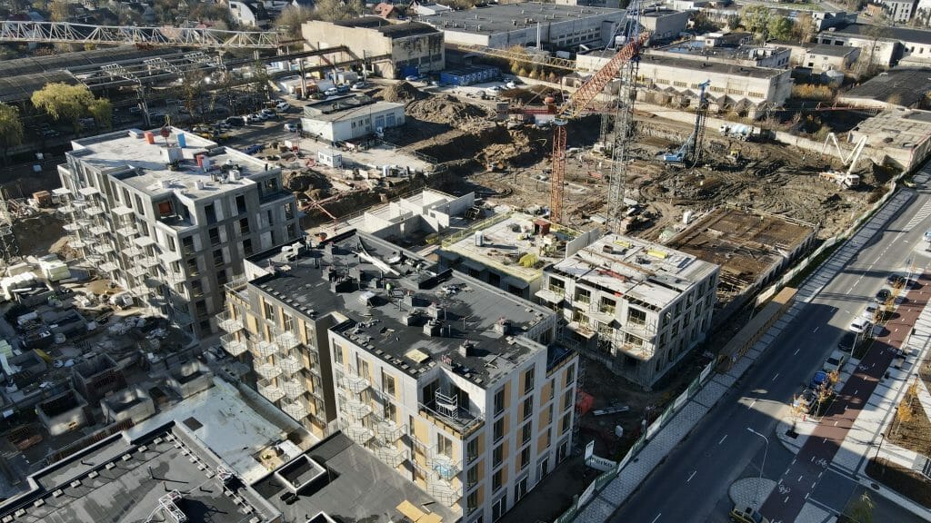 Vilnelės skverai 3 etapas (Manufaktūrų g. 7) - Korterelamu - ehituse fotod