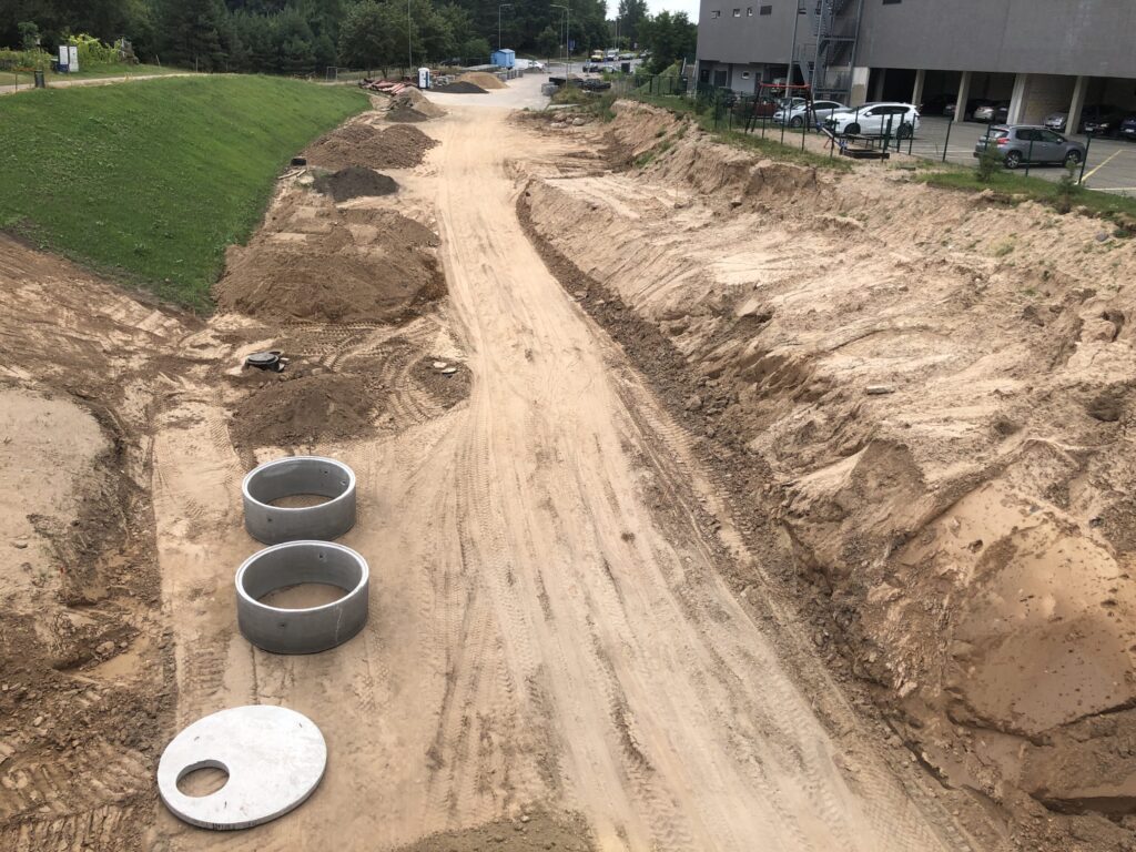 Smalinės g. tęsinys (Smalinės g.) - Bike path, Street - construction photos