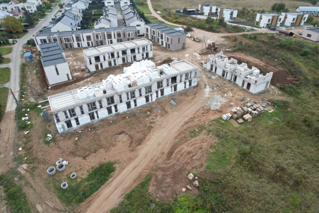 Suburbija (V. Smakausko g. 47) - Row housing - construction photos