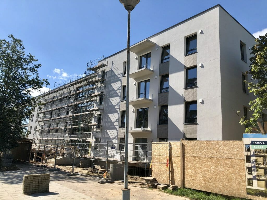 Taikos alėja (Taikos g. 157B) - Multi apartment - construction photos