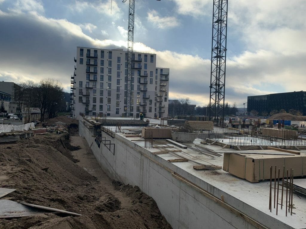 Business Stadium North East (Rinktinės g. 3) - Verslo centras - statybų nuotraukos