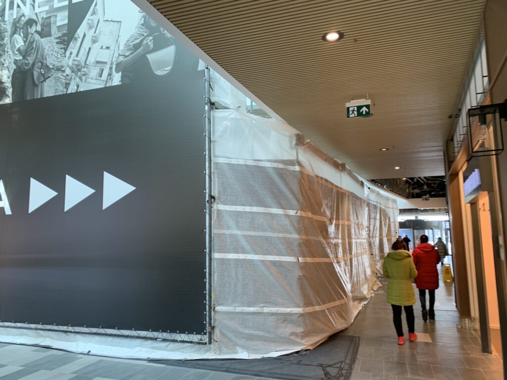 PC Europa atnaujinimas (Konstitucijos pr. 7A) - Shopping center - construction photos