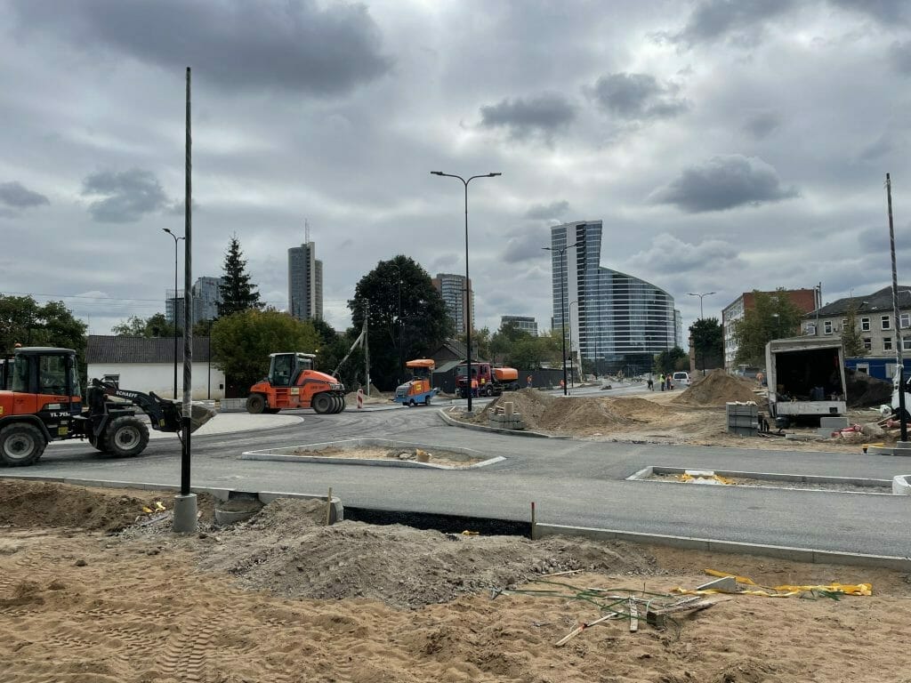 Kernavės g. (Kernavės g.) - Bike path, Street - construction photos