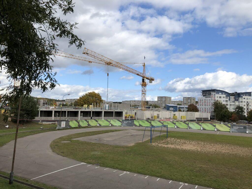 Gabijos gimnazijos priestatas (Pašilaičių g. 13) - Primary and secondary education - construction photos