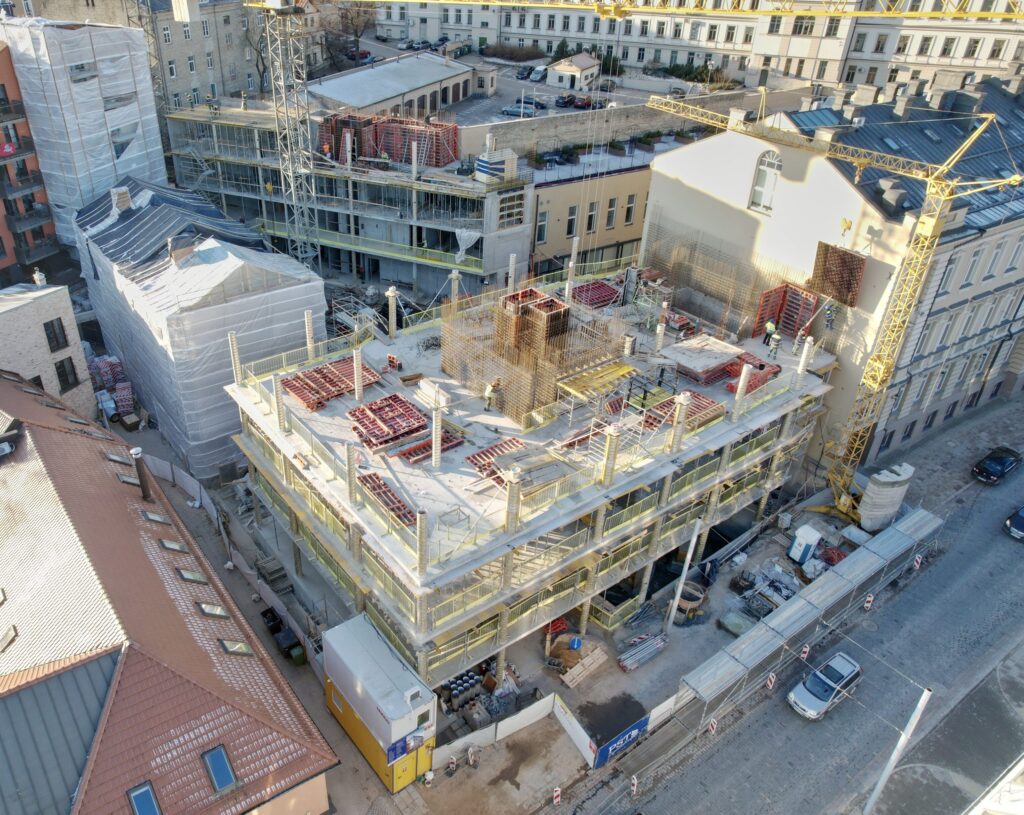 Lietuvos draudimo administracinis B10 (J. Basanavičiaus g. 10) - Multi apartment, Office center - construction photos