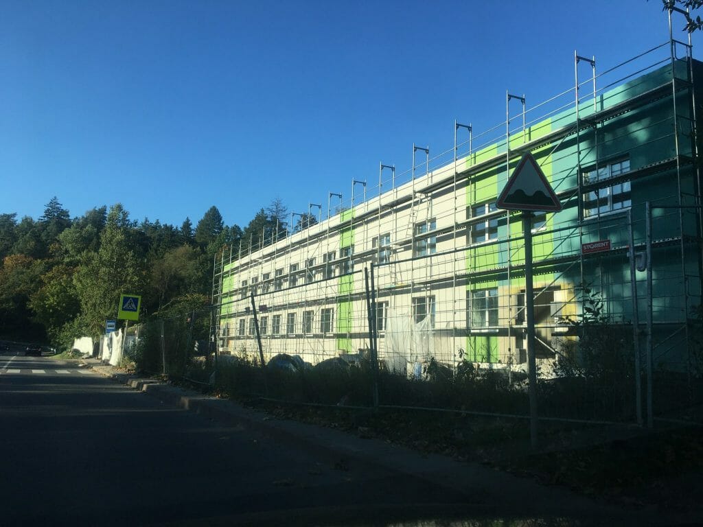 Vilniaus nakvynės namai (A. Kojelavičiaus g. 50) - Specialized care center - construction photos