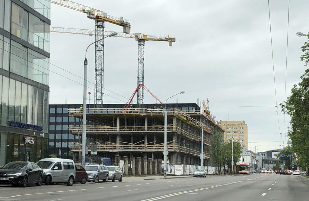 Business Stadium North (Rinktinės g. 3) - Verslo centras - statybų nuotraukos