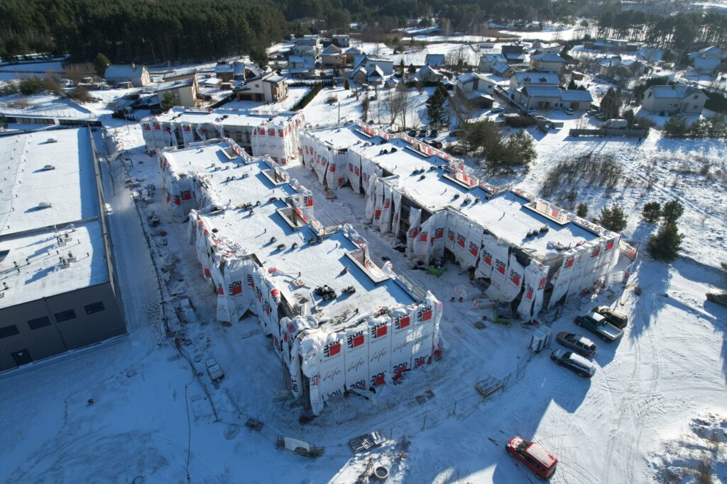 Bitėnų oazė 3 etapas (Bitėnų g. 3H) - Row housing - construction photos