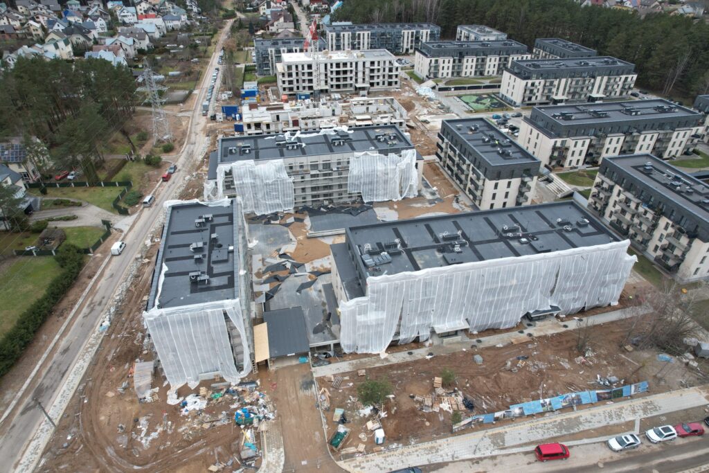 Lazdynėlių vingis 5-6 etapai (Žaibo g. 1, 3) - Multi apartment - construction photos