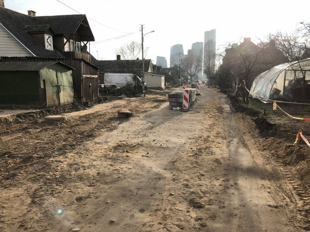 Giedraičių ir S. Fino g. (Giedraičių g.) - Bike path, Street - construction photos