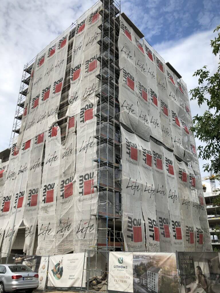 N-GARDEN (Naugarduko g. 50B) - Multi apartment - construction photos