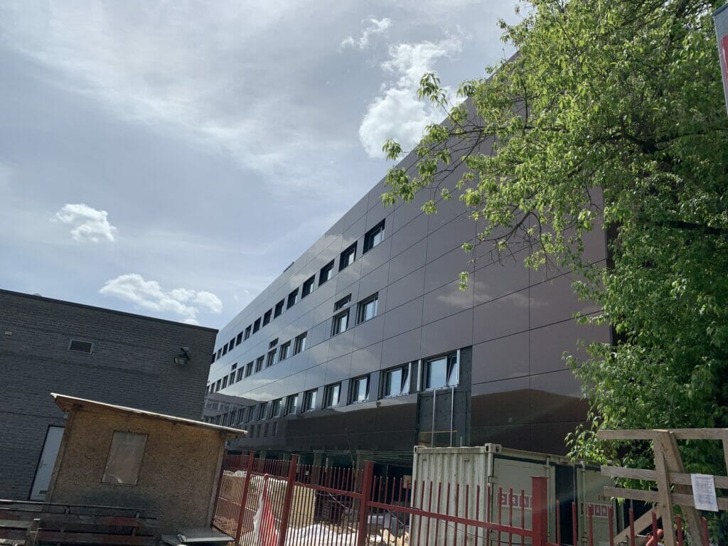 Lenkų kultūros namų priestatas (Naugarduko g. 76) - Cultural center - construction photos