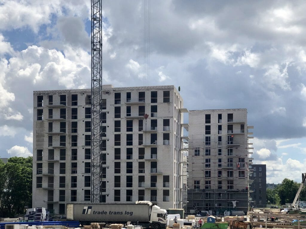 Centro rezidencija 3 etapas (Rinktinės g. 3) - Daugiabutis - statybų nuotraukos