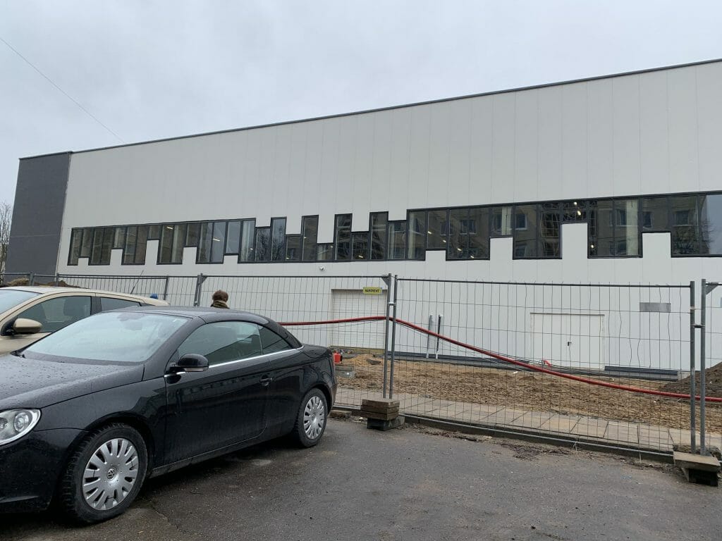 Žemynos progimnazijos sporto salė (Žemynos g. 14) - Sports arena - construction photos