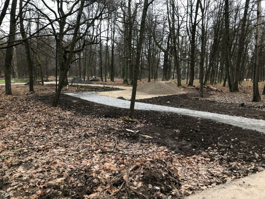 Ąžuolyno parkas (Radvilėnų pl.) - Park - construction photos