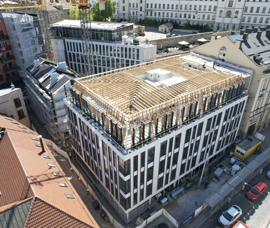 Lietuvos draudimo administracinis B10 (J. Basanavičiaus g. 10) - Multi apartment, Office center - construction photos