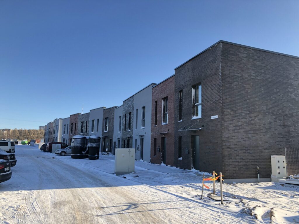 PaJustis 1 etapas (Mozūriškių g. 190) - Row housing - construction photos