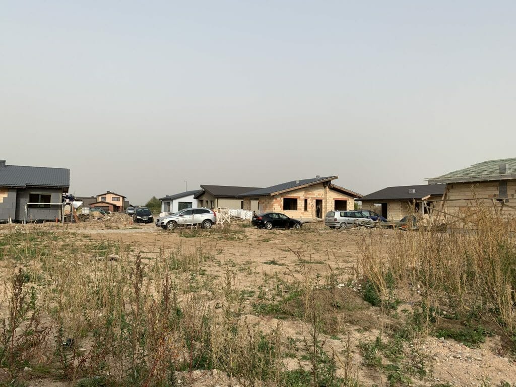 17 perlų (Uždaroji g.) - Private house community - construction photos