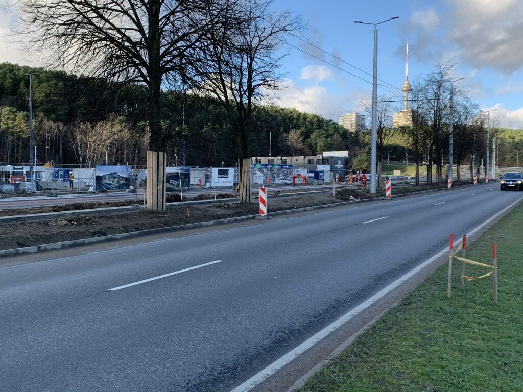 Laisvės pr. ir Oslo g. jungiamasis kelias (Laisvės pr.) - Gatvė - statybų nuotraukos