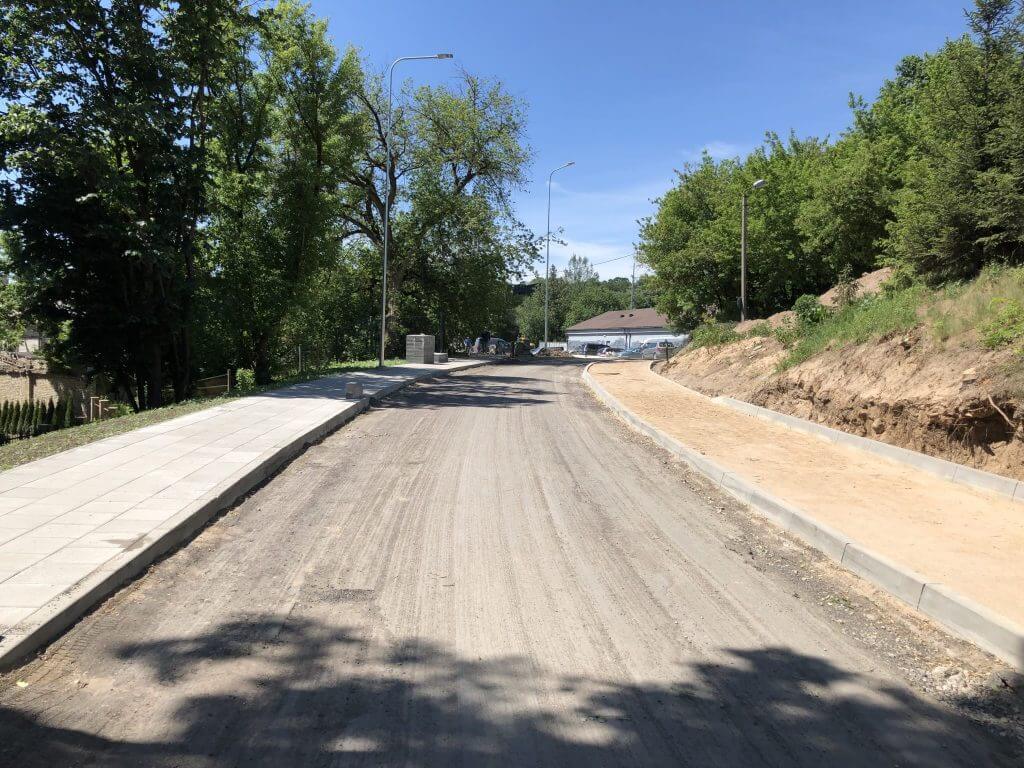Pieninės g. dviračių takas (Pieninės g.) - Bike path - construction photos