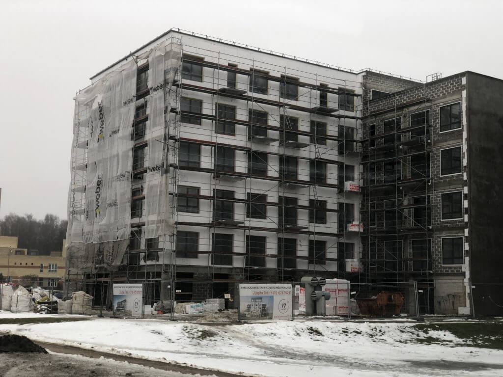 Laisvės 77 (Laisvės pr. 77) - Multi apartment - construction photos