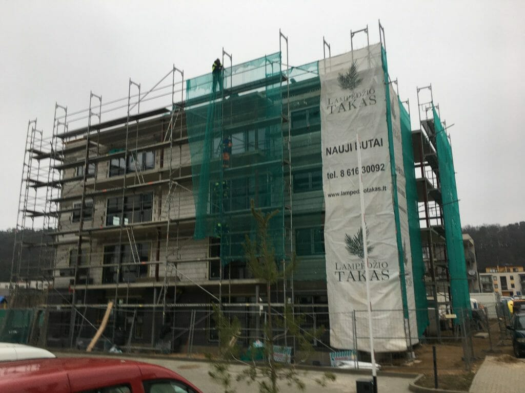 Lampėdžio takas 1 etapas (Įkalnės aklg.) - Multi apartment - construction photos