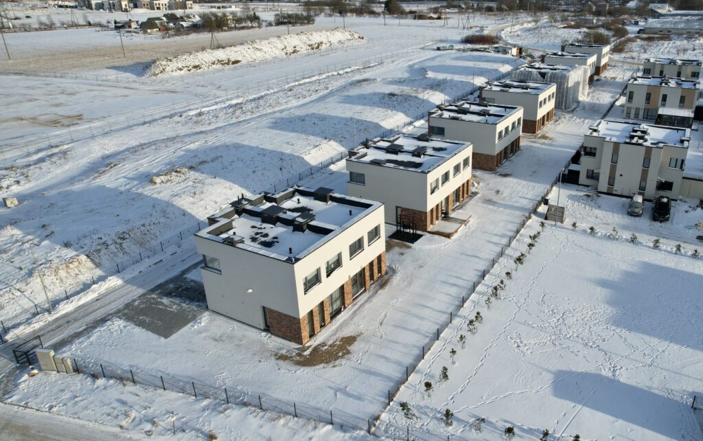 Kalnėnų slėnis 4 etapas (Lyvių g. 29) - Row housing - construction photos