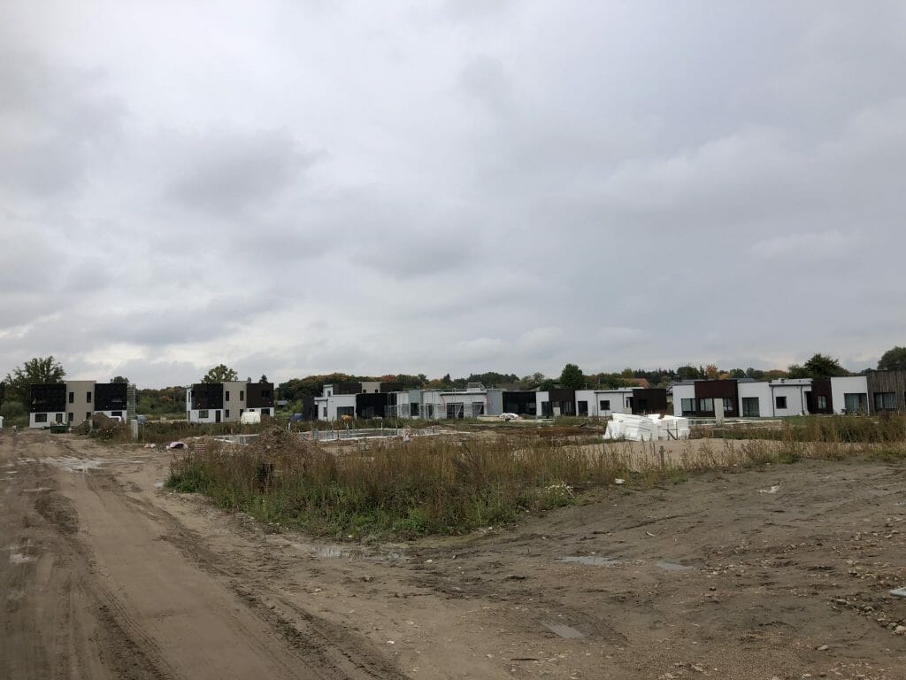 Vynuogyno namai (Varžupio g. 33A, 33B) - Row housing - construction photos