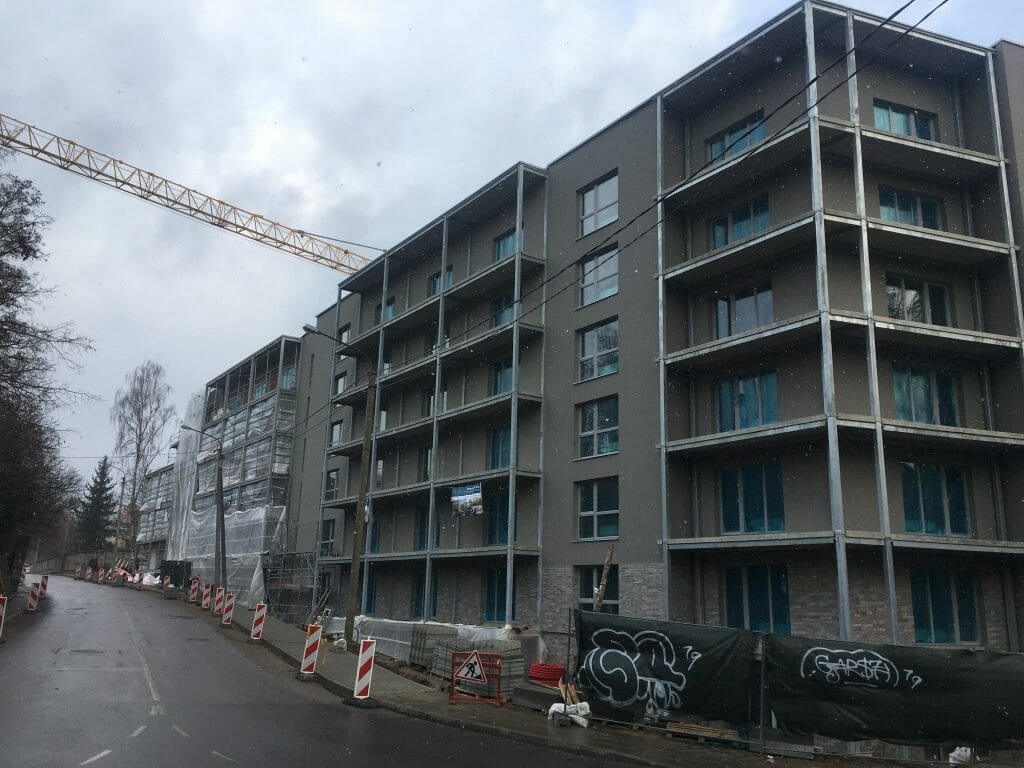 Sapiegų 19 (L. Sapiegos g. 19) - Multi apartment - construction photos