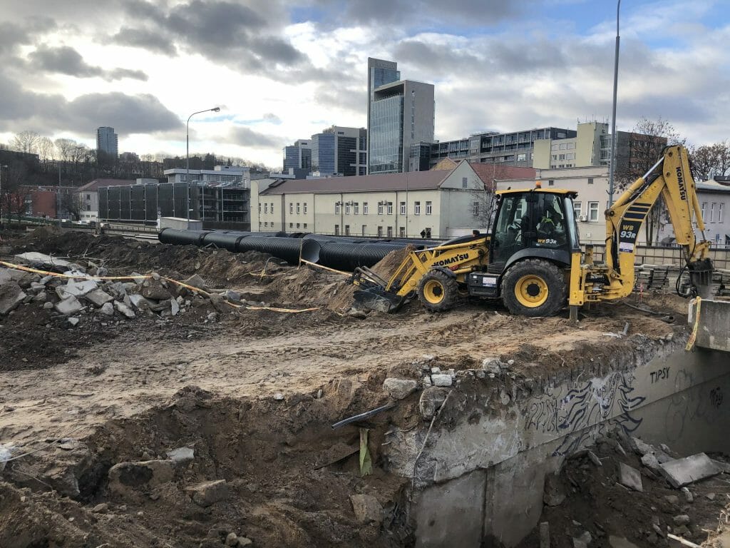 Yellowstone (J. Jasinskio g. 14) - Office center - construction photos