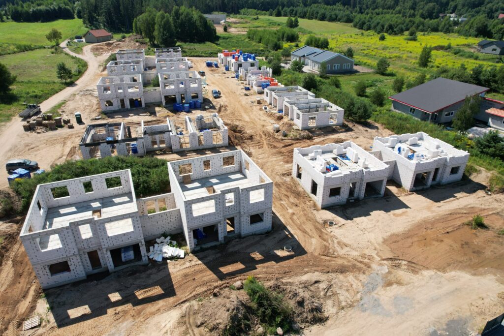 Riešės šilas (Verbų g. 35A, 35B, 35C, 35D, 35E, 35F, 35G, 35H, 35I, Didžiosios Riešės k.) - Private house community - construction photos