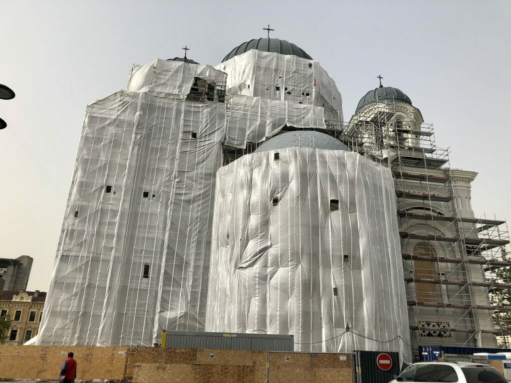 Kauno Soboro rekonstrukcija (Nepriklausomybės a. 14) - House of worship - construction photos