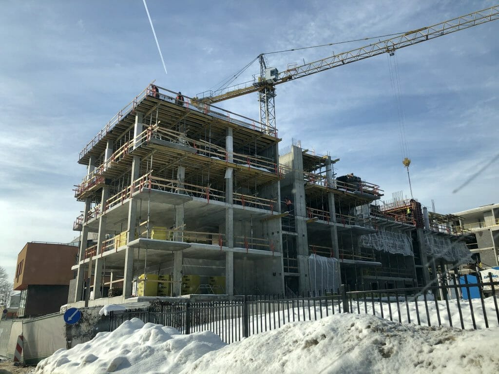 Žvėryno lapės (Lapių g. 3) - Daugiabutis - statybų nuotraukos