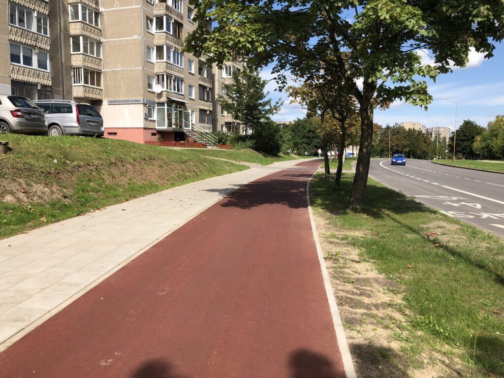 Gelvonų g. dviračių takas iki Ozo g. (Gelvonų g.) - Jalgrattatee - ehituse fotod