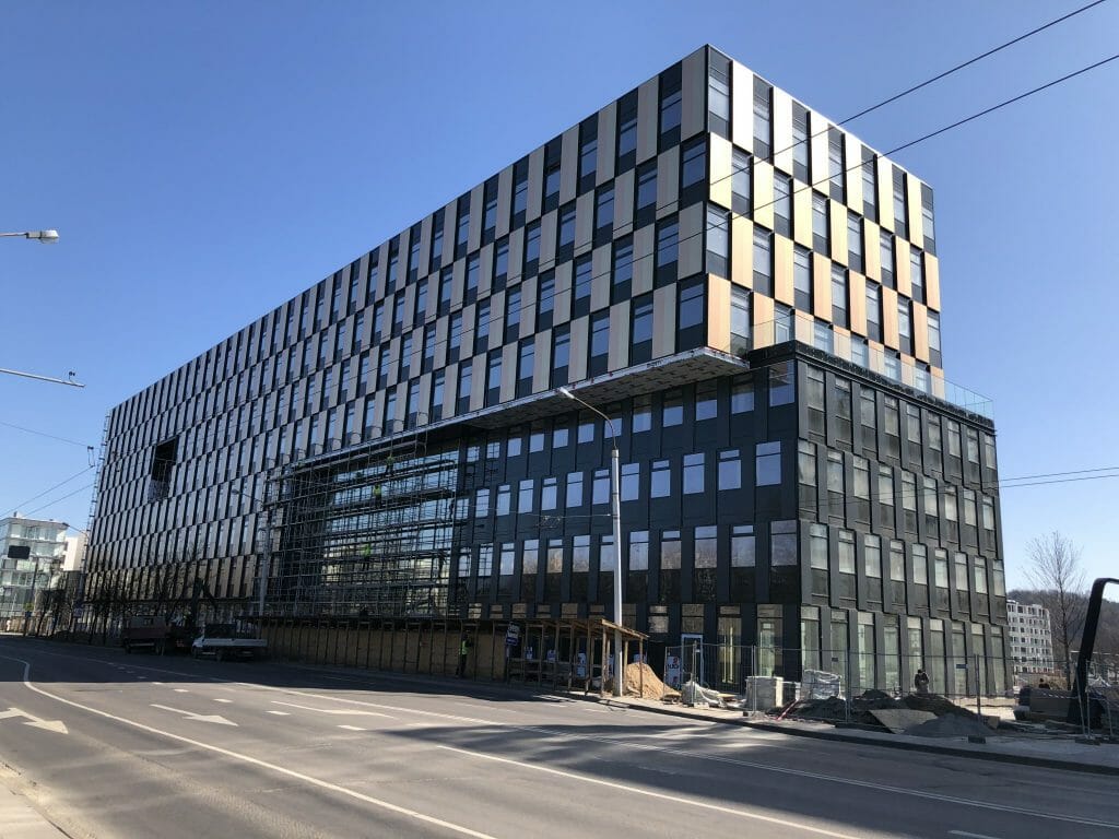 Business Stadium North (Rinktinės g. 3) - Verslo centras - statybų nuotraukos