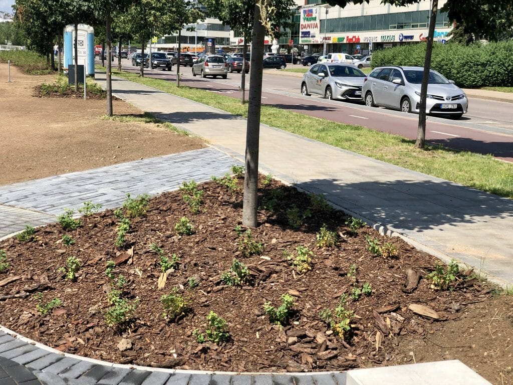Neries dešiniosios krantinės (Upės g.) - Bike path, Sports field or court, Waterside - construction photos