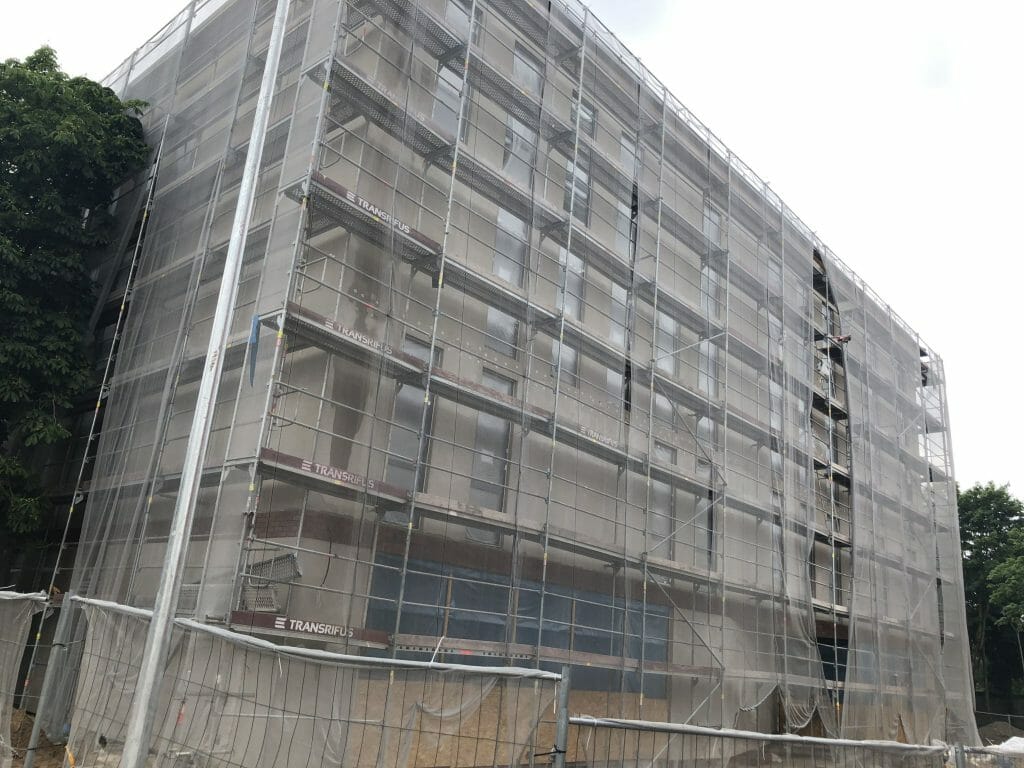 Klaipėdos vaikų ligoninės priestatas (J. Karoso g. 12) - Ligoninė - statybų nuotraukos