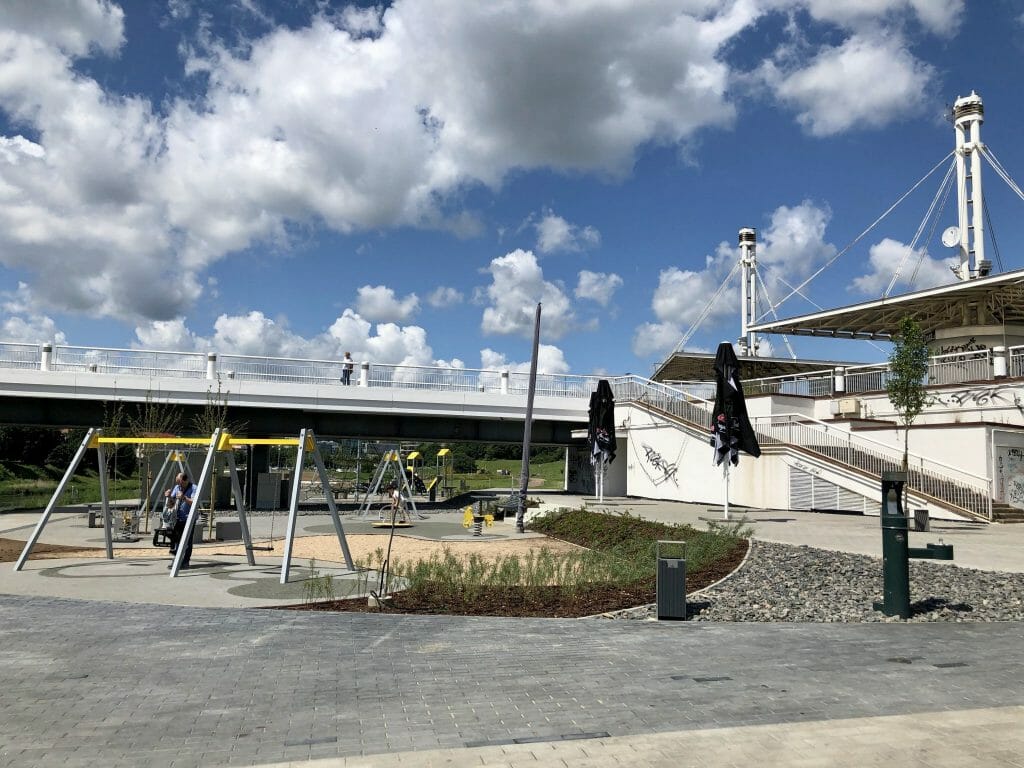 Neries dešiniosios krantinės (Upės g.) - Bike path, Sports field or court, Waterside - construction photos