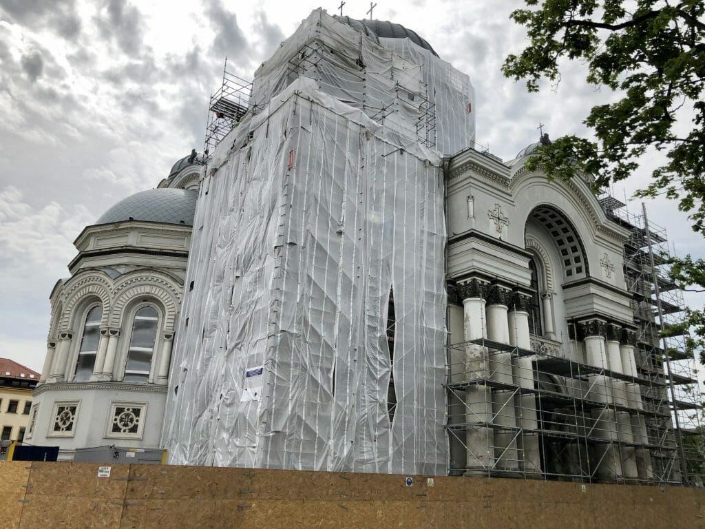Kauno Soboro rekonstrukcija (Nepriklausomybės a. 14) - House of worship - construction photos