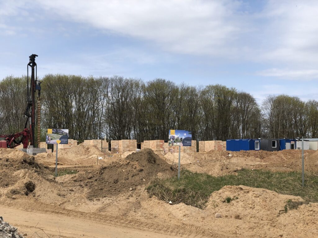 MO Garden 1 etapas (sublokuoti namai) (Mozūriškių g. 188, 200, 202, 204, 206, 208, 210, 212, 222, 224, 226, 228) - Row housing - construction photos