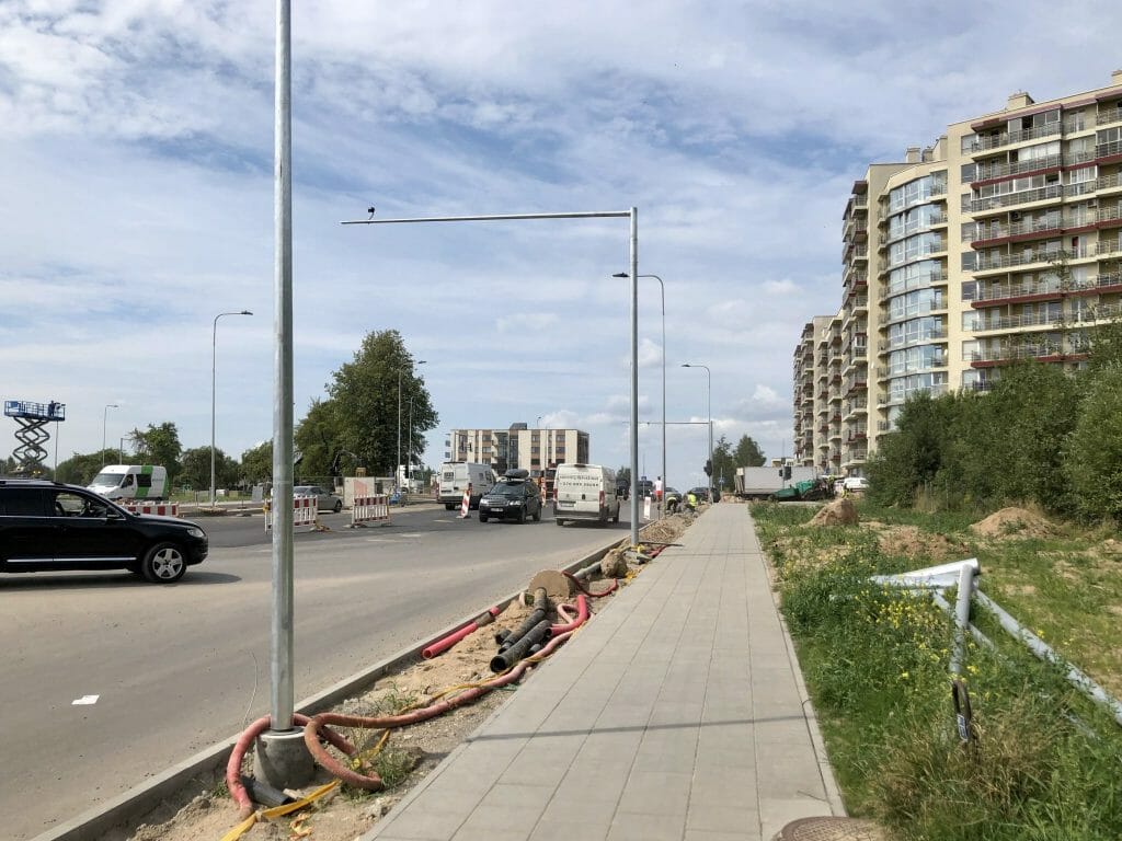 Rimi Pavilnionių g. (Pavilnionių g. 22) - Pārtikas veikals - būvdarbu attēli