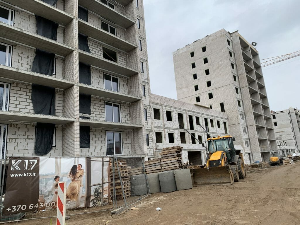 K17 (Kernavės g. 15, 17) - Multi apartment - construction photos