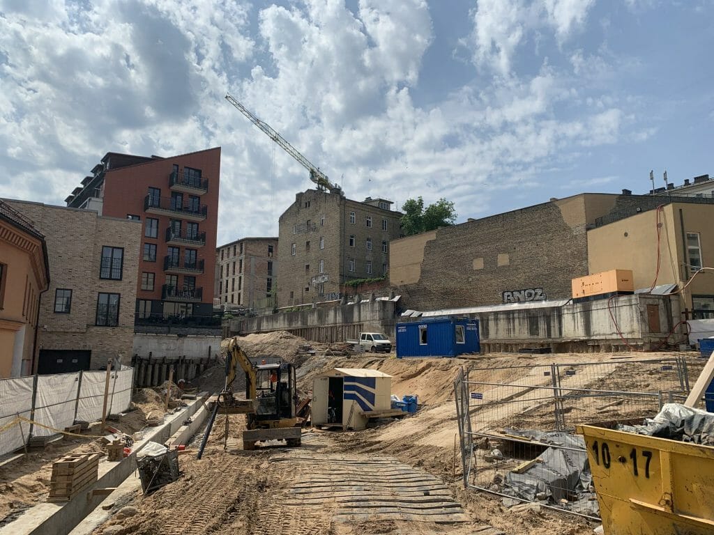 Lietuvos draudimo administracinis B10 (J. Basanavičiaus g. 10) - Multi apartment, Office center - construction photos