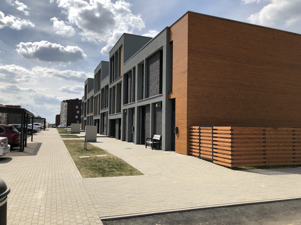 Šiaurės pašvaistė (Danės/Įsrūties g.) - Row housing - construction photos