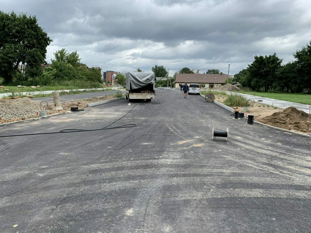 Kernavės g. (Kernavės g.) - Bike path, Street - construction photos