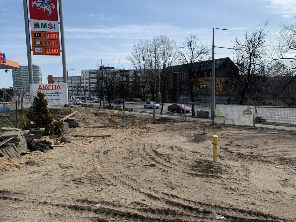 Lietaus kolektoriaus ir nuotekų valymo įrenginių rekonstrukcija ir statyba Verkių, Kareivių g. (Kareivių g.) - Distribution network - construction photos