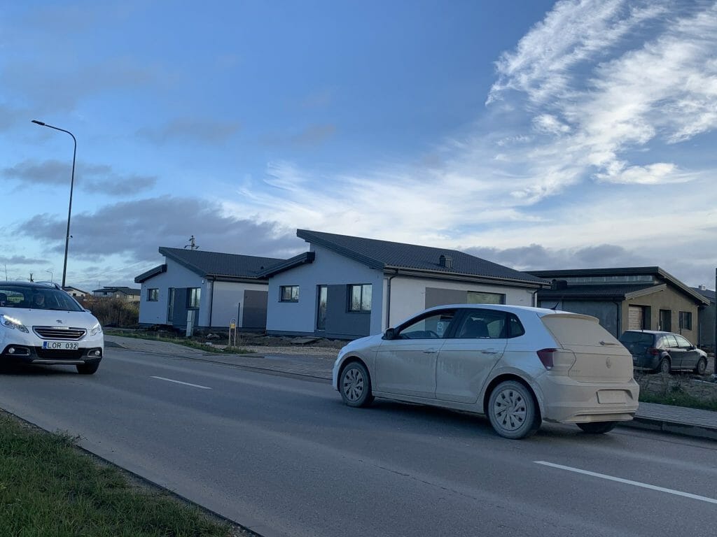 17 perlų (Uždaroji g.) - Private house community - construction photos