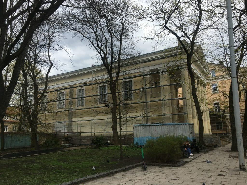 Evangelikų Reformatų bažnyčios komplekso rekonstrukcija (Pylimo g. 18) - Cultural center - construction photos